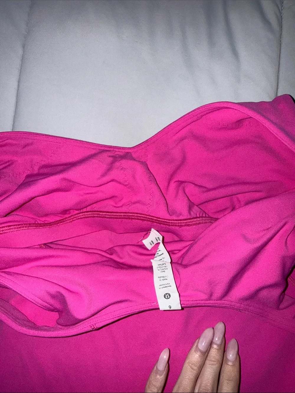 lululemon athletica Bright Magenta V-Neck Tank